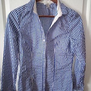 Blue & White Pinstripe